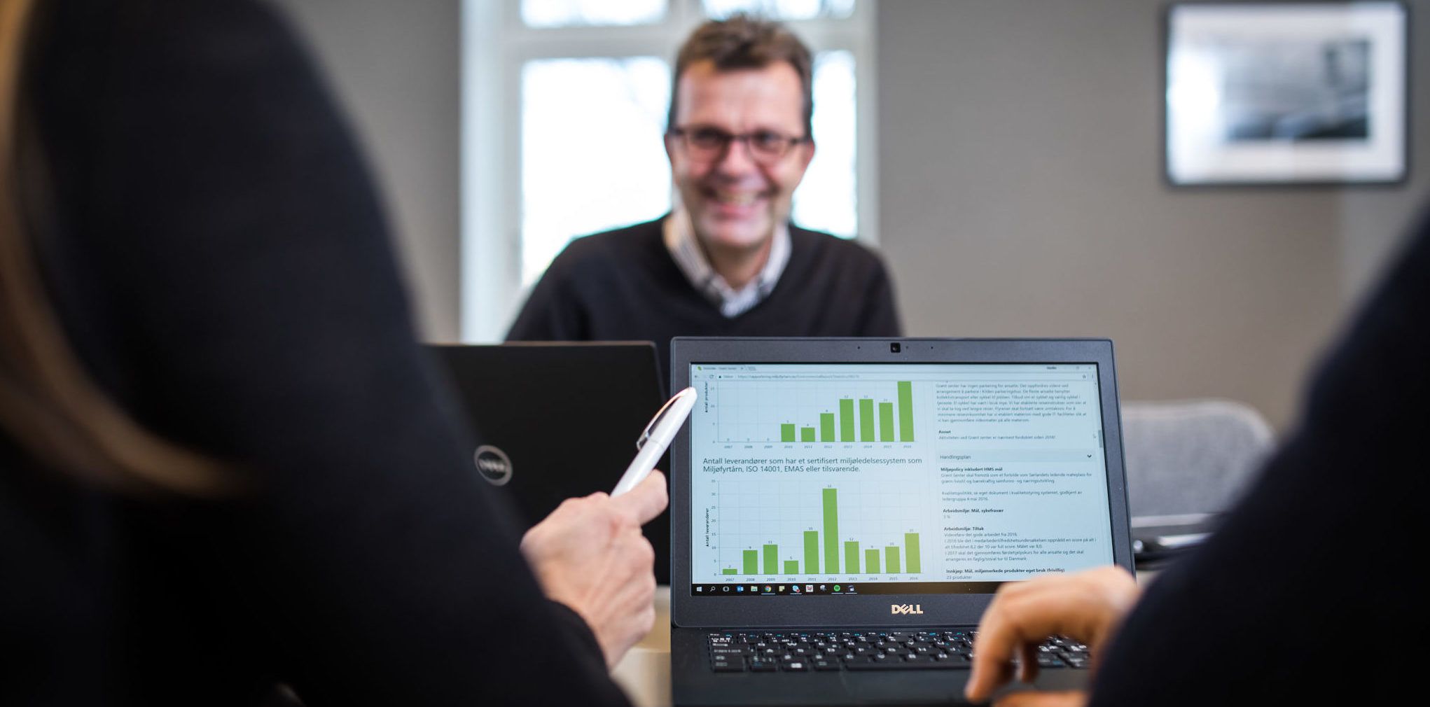 Graf fra miljørapport